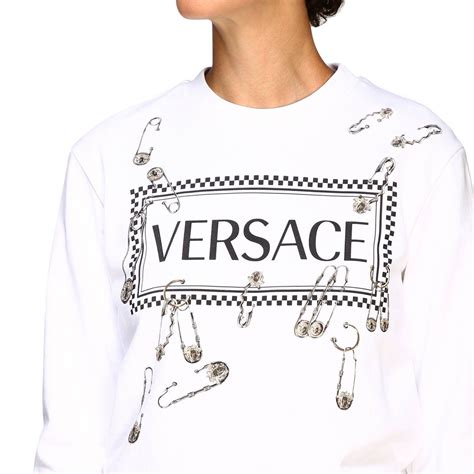 white versace sweatsuit|Versace sweatshirt.